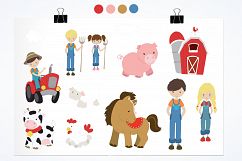 Farm Friends graphics and illustrations Product Image 2
