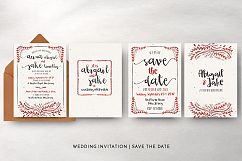 Watercolor Floral Invitation Suite Product Image 4