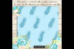 100 Seamless Tinted Feather Digital Papers 12 x 12 inch Product Image 2