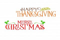 Thanksgiving &amp; Christmas SVG Bundle- 2 Files Product Image 2