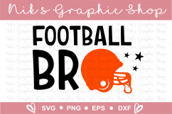 Football Bro Svg, Football Brother Shirt Svg, Football Svg Product Image 2