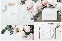 Vintage peony wedding mockups &amp; stock photo bundle Product Image 4