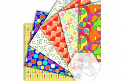 Fun and Colorful digital papers seamless pattern Product Image 4