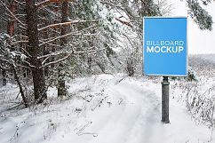 Billboards Mockups in Winter Product Image 9
