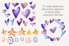 Birthday Party - watercolor clipart Product Image 5