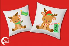 All of Santa&#039;s Reindeer clipart, graphics, illustrations AMB-2291 Product Image 4