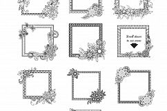 Golden Floral Frames Product Image 5