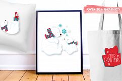 Winter Polar Bear graphics and illustrations Product Image 5