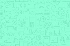 Sport Fitness Line Seamless Patterns Product Image 4
