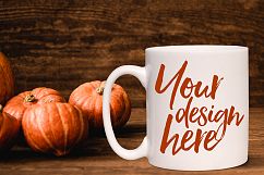 Autumn mug mock-up bundle - 8 jpeg mockups Product Image 6