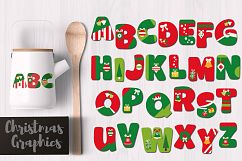 Christmas Alphabet Letters Graphics Product Image 1