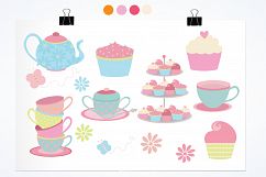 Tea Party graphics and illustrations Product Image 2