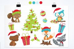 Woodland Christmas graphics and illustrations Product Image 2