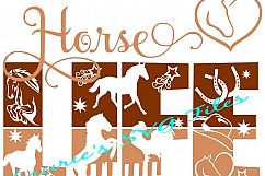 HORSE LIFE SVG,EPS,DXF,PNG,JPG Product Image 1