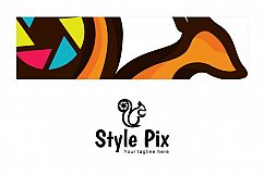 Style Pix - Cute Squirrel Animal Stock Logo Template for Photography Product Image 3
