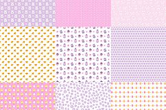 EASTER BUNNY digital paper in pink, yellow and lilac,  eggs, create planner stickers, cards, craft, easter digital paper, funny, spring Product Image 2