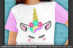 Glitter UNICORN SVG - Cute Unicorn Princess Svg - 1058 Product Image 3
