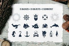 Old Sailor. Vintage Badges. Vol.1 Product Image 3