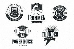Retro Gym | Logo Templates Product Image 12