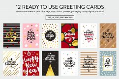 Merry Christmas Vector Set Product Image 10