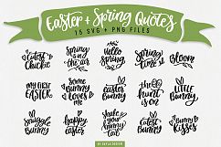 Easter &amp; Spring quotes SVG bundle Product Image 5