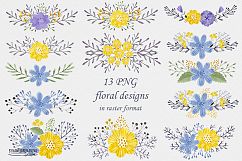 Watercolor flower design. Product Image 3