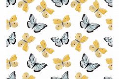 Butterflies. Watercolor set.  Product Image 5