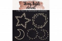 Christmas String Lights Clip Art Product Image 2