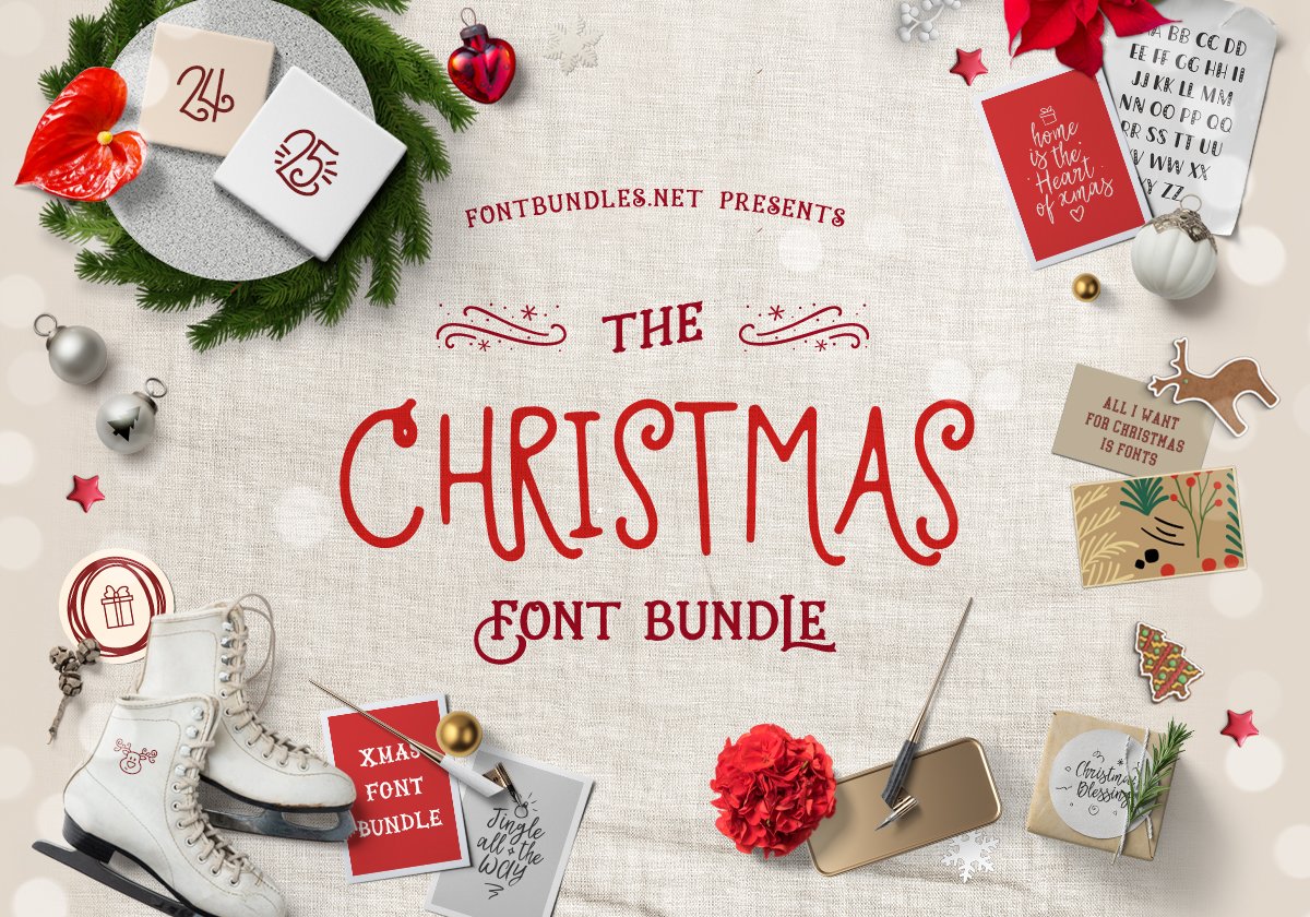 Download The Christmas Font Bundle Fontbundles