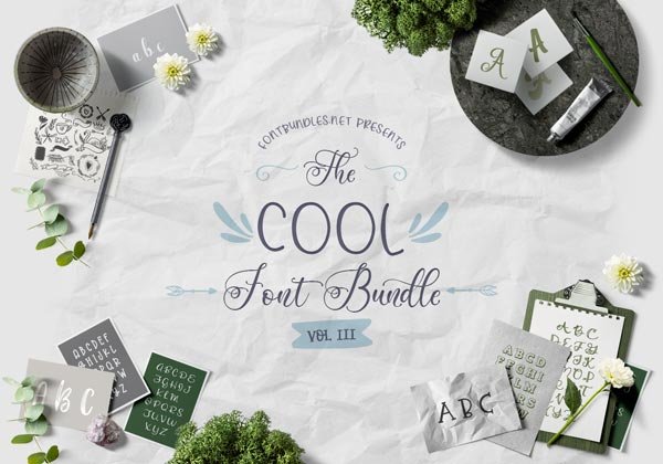 The Cool Font Bundle III Cover