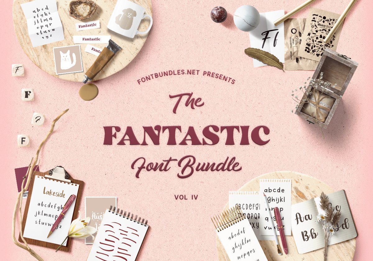 The Fantastic Font Bundle IV Cover
