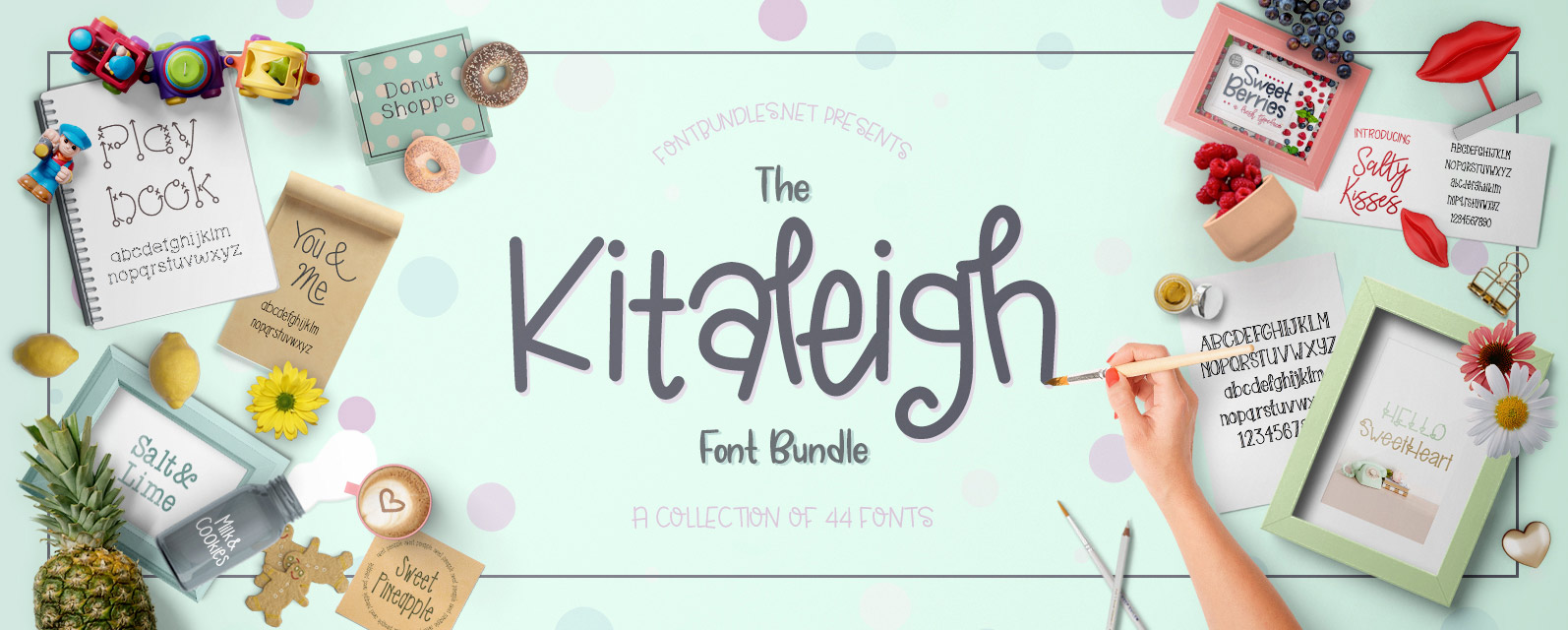 The Kitaleigh Font Bundle Cover