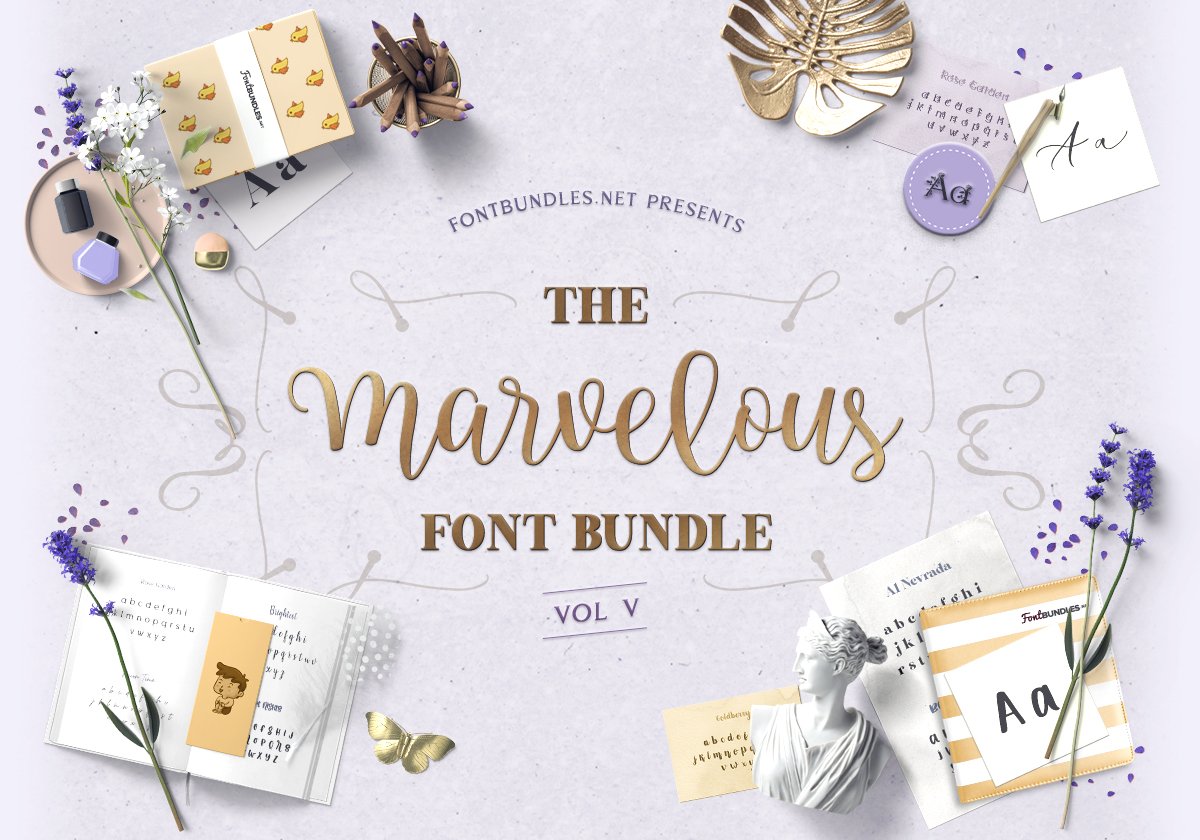 The Marvelous Font Bundle V Cover