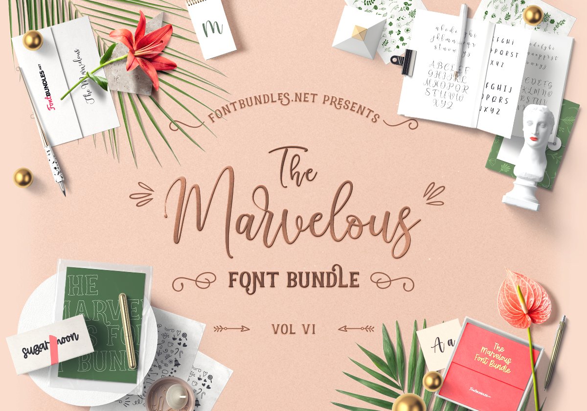 The Marvelous Font Bundle VI Cover
