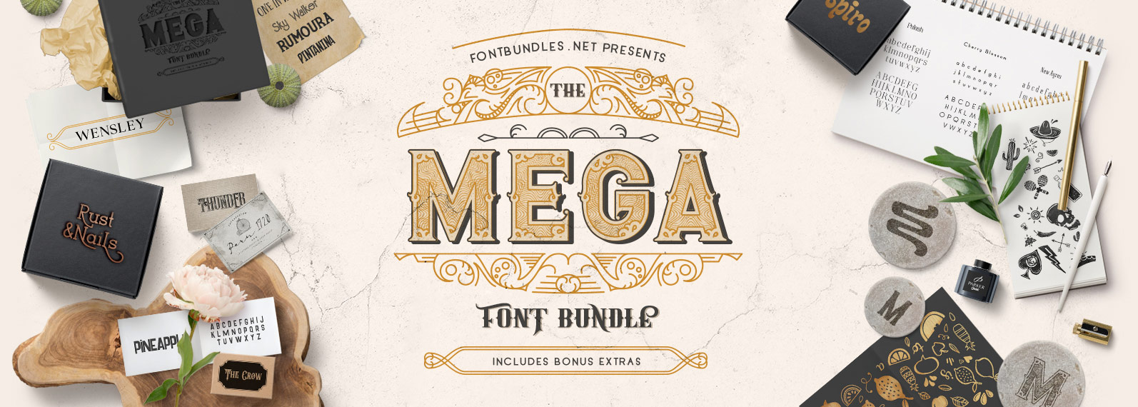 Download The Mega Font Bundle Font Bundles