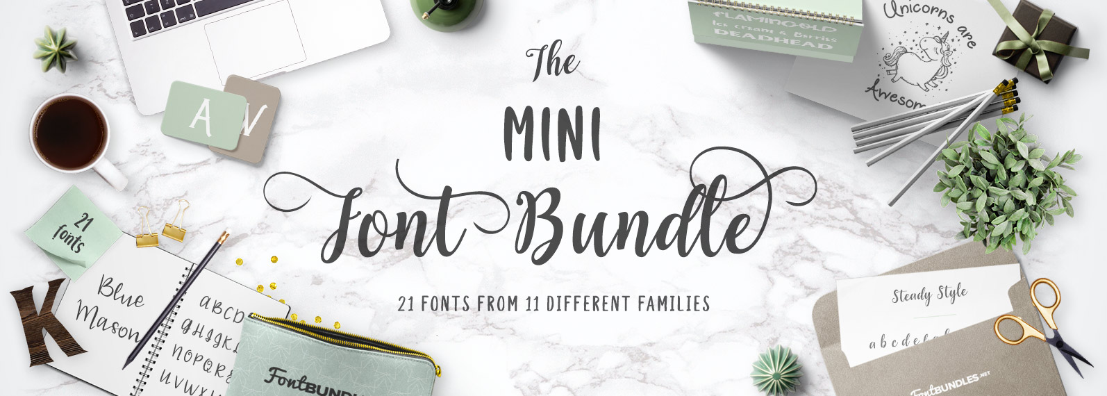 The Mini Font Bundle Cover