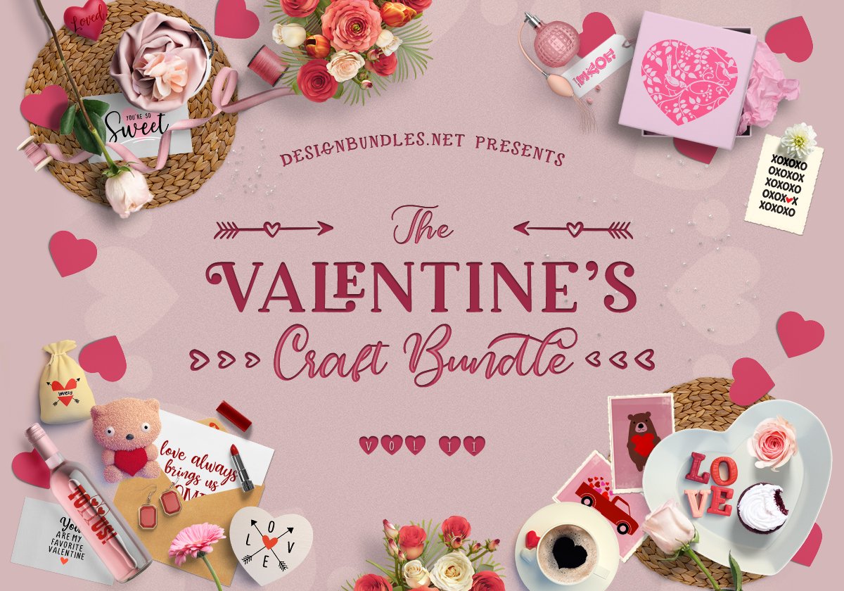Download The Valentines Craft Bundle Ii Design Bundles