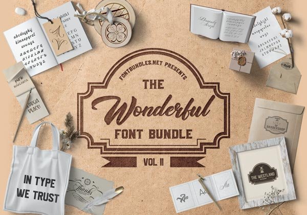 The Wonderful Font Bundle II Cover