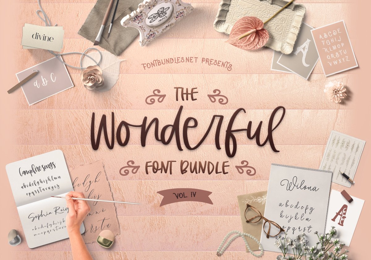 The Wonderful Font Bundle IV Cover