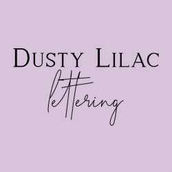 Dusty Lilac Lettering Avatar