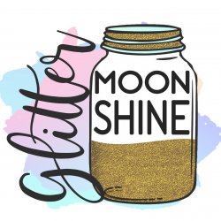 Glitter Moonshine SVG Avatar