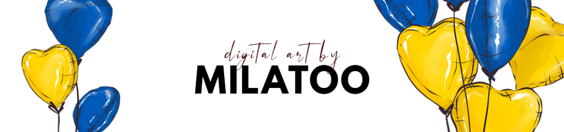 Watercolor clipart by Milatoo Profile Banner