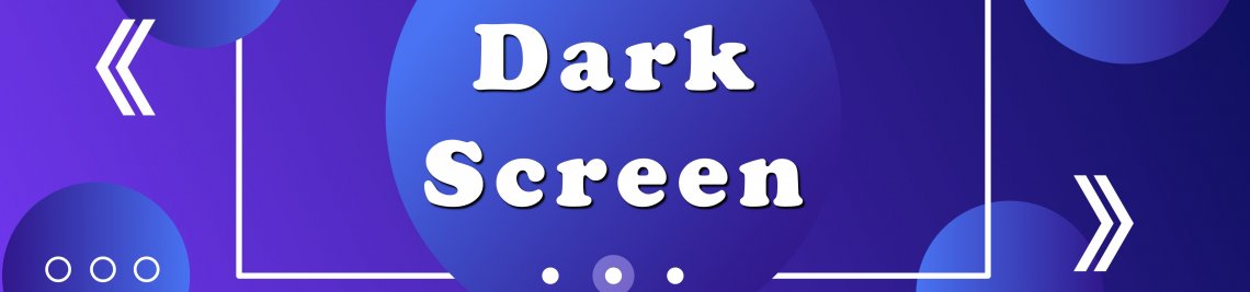 Dark Screen Profile Banner