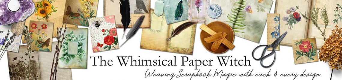 The Whimsical Paper Witch Profile Banner