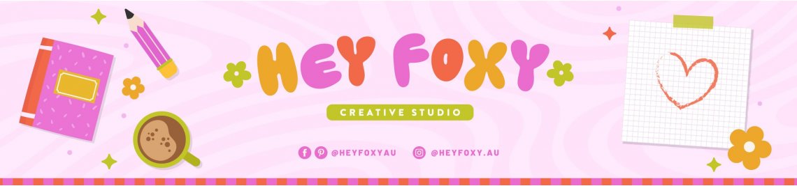 Hey Foxy Lettering & Design Profile Banner