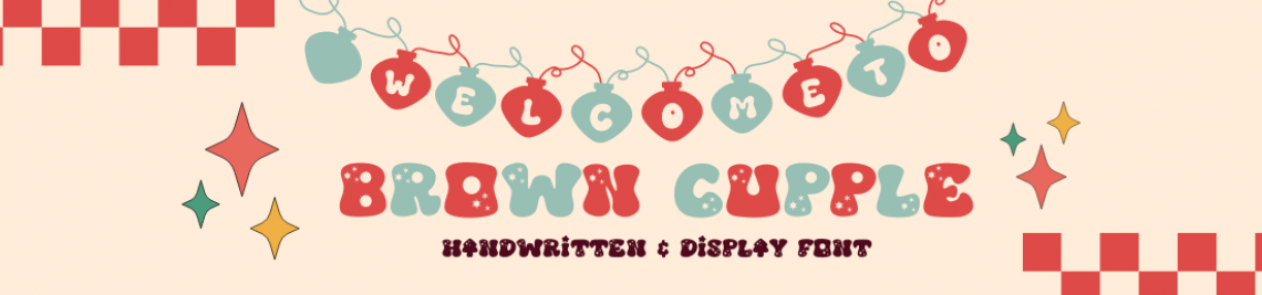 Brown Cupple Typeface Profile Banner