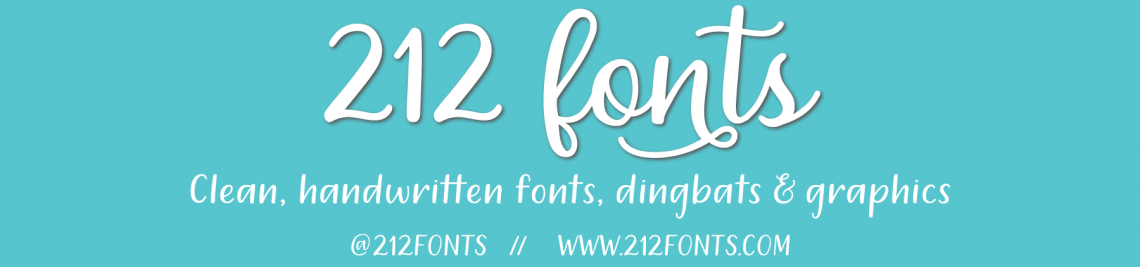 212 Fonts Profile Banner