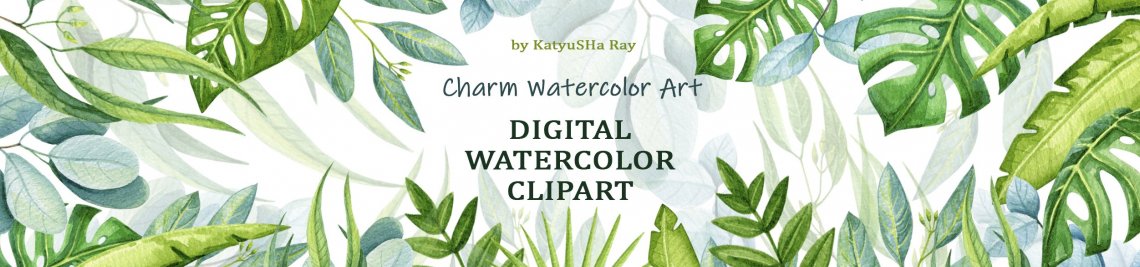 Charm Watercolor Art Profile Banner
