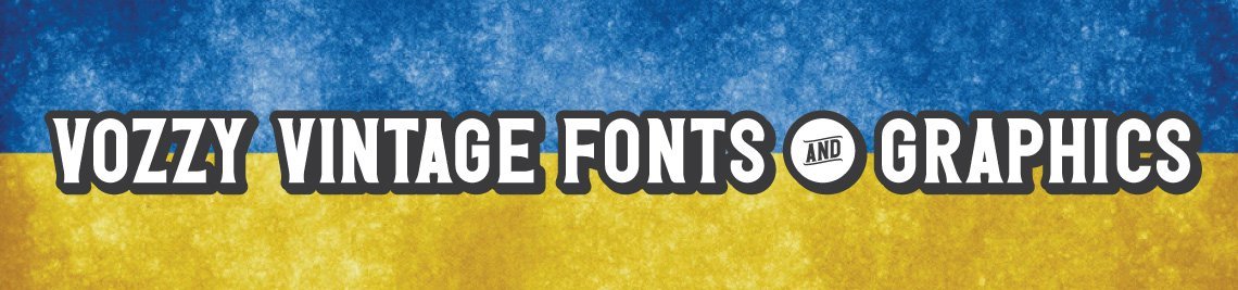 Vozzy Vintage Fonts And Graphics Profile Banner