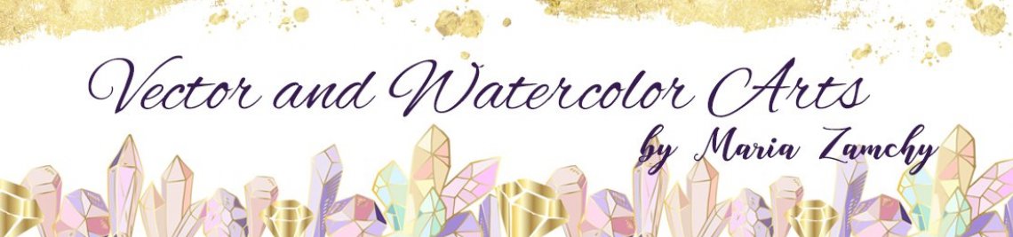 Watercolor and Vector Arts Profile Banner